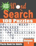 Large Print Word Search Book for Adults: 100 fun and challenging Word find Puzzles - Volume 1 B08NDVKPMC Book Cover