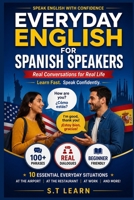 Everyday English for Spanish Speakers: Real Conversations for Real Life: Learn to Speak Conversational English in 10 Essential Everyday Situations — A Bilingual English/Spanish Guide for Beginners B0GZDFQB3J Book Cover