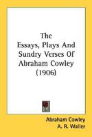 Essays, Plays and Sundry Verses 116391987X Book Cover