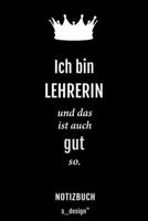 Notizbuch f�r Lehrer / Lehrerin: Originelle Geschenk-Idee [120 Seiten kariertes blanko Papier] 1695329821 Book Cover