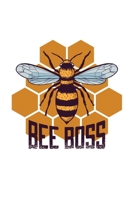 Bee Boss: Beekeeper Beekeeping Notebook Blank Line Bee Journal Lined with Lines 6x9 120 Pages Checklist Record Book Honey Bees Take Notes Gift for Beekeeper Planner Paper Men Women Kids Christmas Gift 1699014329 Book Cover