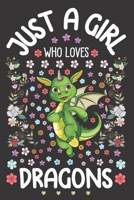 Just A Girl Who Loves Dragons: Dot Grid Notebook Journal and Planner | Diary Size 6 x 9 | 110 Dotted Pages | Office Equipment | Calligraphy and Hand ... idea for Girls, Daughter or Granddaughter 1670682730 Book Cover