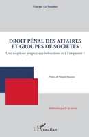 Droit pénal des affaires et groupes de sociétés: Une souplesse propice aux infractions et à l'impunité ? (Bibliothèques de Droit) (French Edition) 2343224005 Book Cover