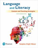 Language and Literacy: Content and Teaching Strategies, Seventh Canadian Edition (7th Edition) 0134095898 Book Cover