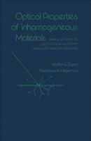 Optical Properties of Inhomogeneous Materials 0122326504 Book Cover