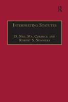 Interpreting Statutes: A Comparative Study 1138270245 Book Cover