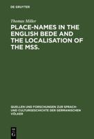 Place-Names in the English Bede and the Localisation of the Mss. 3111218414 Book Cover
