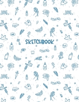 Sketchbook: Tattoo Art Sketch Pad for Tattoo Designs - 110 Blank Numbered Pages (55 Sheets) for Drawing, Doodling & Sketching - 8.5x11 Large 1707467617 Book Cover