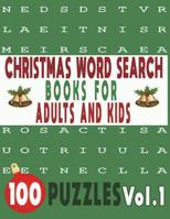 Christmas Word Search Books for Adults and Kids 100 Puzzles Vol.1 1717766013 Book Cover