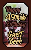 Happy 49th Birthday Guest Book: 49 Boardgames Celebration Message Logbook for Visitors Family and Friends to Write in Comments & Best Wishes Gift Log (Birth Day Guestbook) 1092718648 Book Cover