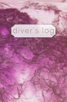 Diver's Log: Diving Log Book 5.25 x 8 SCUBA Dive Record Logbook Soft-Cover Pink Ocean 1099564050 Book Cover