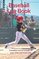 Personal Baseball Log Book: A weekly record keeper of your stats and team info 1694400263 Book Cover