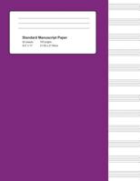 Standard Manuscript Paper: Purple Cover Blank Sheet Music 1723806048 Book Cover