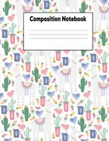 Composition Notebook: Llama Party College Ruled Lined Pages Book 1725126842 Book Cover