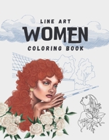 Women Line Art Coloring Book B0CLYK2DX4 Book Cover