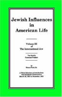 Jewish Influences in American Life (Vol. III) 1593640196 Book Cover