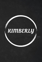 Kimberly: A Blank Lined Notebook Journal with Personalized Name for Girls and Women (6 x 9 - 120 Pages) 1692607588 Book Cover