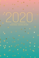 Agenda Semainier: Planificateur Organisateur 1 Semaine sur 2 Pages Planner Mensuel Format A5 Corail Turquoise D�grad� 1701559242 Book Cover