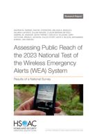 Assessing Public Reach of the 2023 National Test of the Wireless Emergency Alerts (Wea) System: Results of a National Survey 1977413609 Book Cover