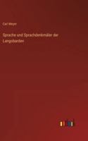 Sprache und Sprachdenkmäler der Langobarden 3386416357 Book Cover