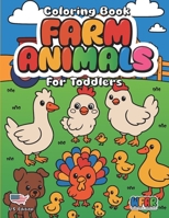 Cute Farm Animals Coloring Book: For Kids age 4 - 8, Big, simple, fun, cute designs, 8.5 x 11 Inch, happy farm animals coloring book: 50 Delightfully B0CRPYMPW7 Book Cover