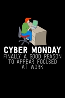 Cyber Monday Finally A Good Reason To Appear Focused At Work: Cyber Monday Notebook Funny Christmas Pun Sayings Santa Claus Winter Deals Holiday Season Mini Notepad Funny Xmas Humor Gift College Ruled 1707985863 Book Cover