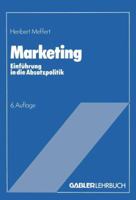 Marketing (Meffert Marketing Edition) 3409690123 Book Cover