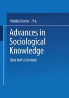 Advances in Sociological Knowledge. 3810040126 Book Cover