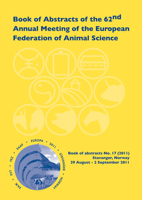 Book of Abstracts of the 62nd Annual Meeting of the European Association for Animal Production: Stavanger, Norway, 29 August - 2 September 2011 9086861776 Book Cover