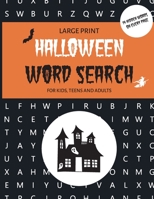 Halloween Word Search for Kids, Teens and Adults: Puzzle Book with Halloween-themed Pages B08HB1ZP9H Book Cover