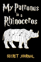 My Patronus Is A Rhinoceros: 120 Page Blank Line Journal, Notebook 1699081948 Book Cover