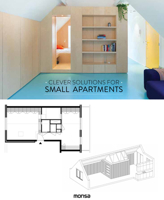 Clever Solutions for Small Apartments 8416500592 Book Cover