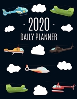 Helicopter Planner 2020: Cool Year Organizer for Men & Boys Easy Overview of All Your Appointments! Large Stylish Flying Aircraft Agenda: January-December (12 Months) Pretty Blue Green Red Chopper + W 1710237740 Book Cover