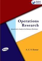 Operations Research - Quantitative Analysis for Business Decisions 9380381980 Book Cover